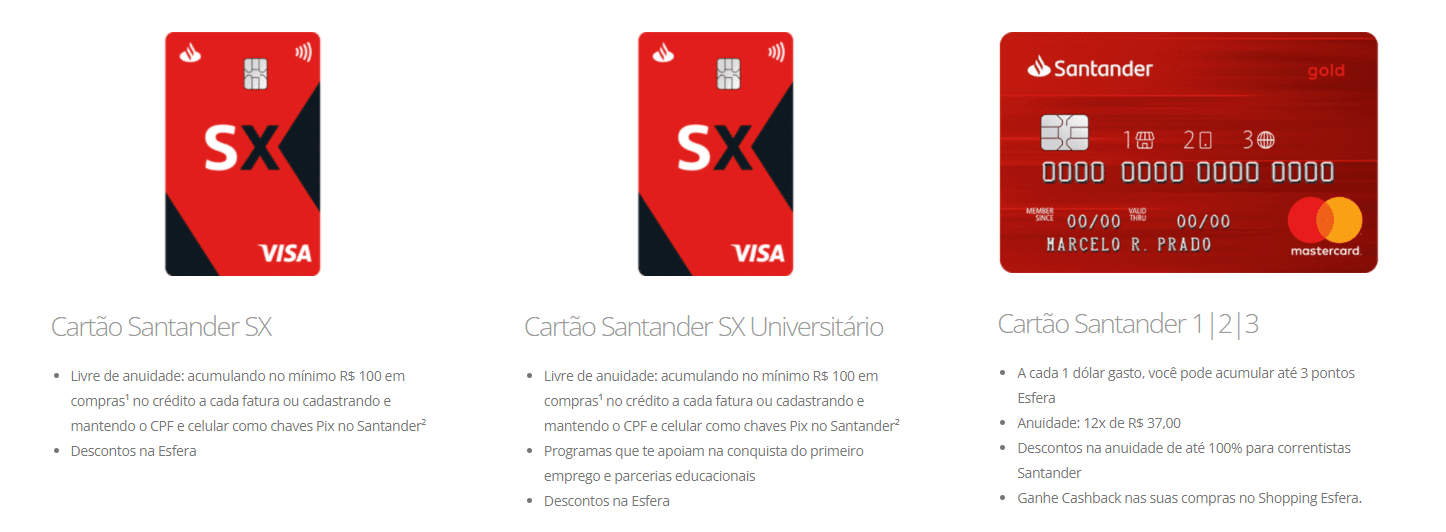 Cart O De Cr Dito Santander Saiba Como Solicitar Cashme